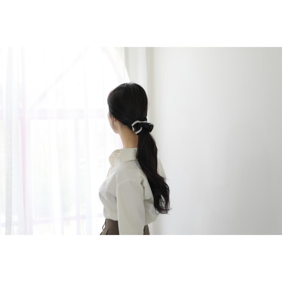 [限定品]at.ginza クリスタルラインシルクシュシュ AT03 ブラック ヘアゴム おしゃれ かわいい レディース 女性 上品 誕生日 プレゼント お返し 人気 |  | 01