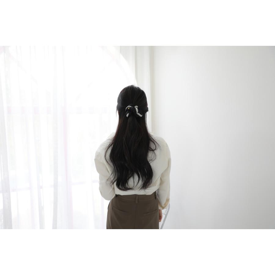 [限定品]at.ginza クリスタルラインシルクシュシュ AT03 ブラック ヘアゴム おしゃれ かわいい レディース 女性 上品 誕生日 プレゼント お返し 人気 |  | 02