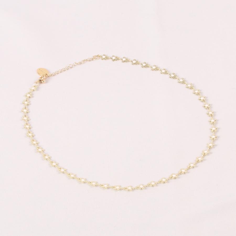 at.ginza デイジーフラワーチョーカー　おしゃれ かわいい レディース 女性 上品 誕生日 プレゼント お返し 人気 | 