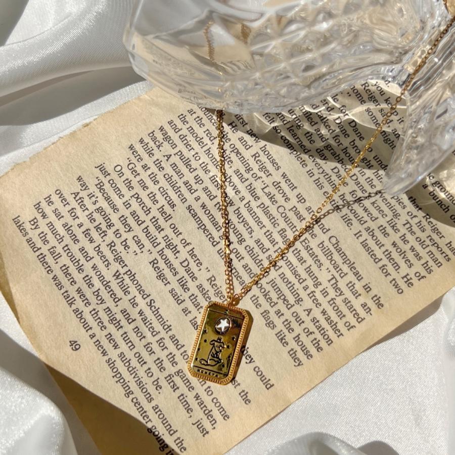 【限定商品】at.ginza MONETA ゴールドタロットネックレス　おしゃれ かわいい レディース 女性 上品 誕生日 プレゼント お返し 人気　タロットカード |  | 01