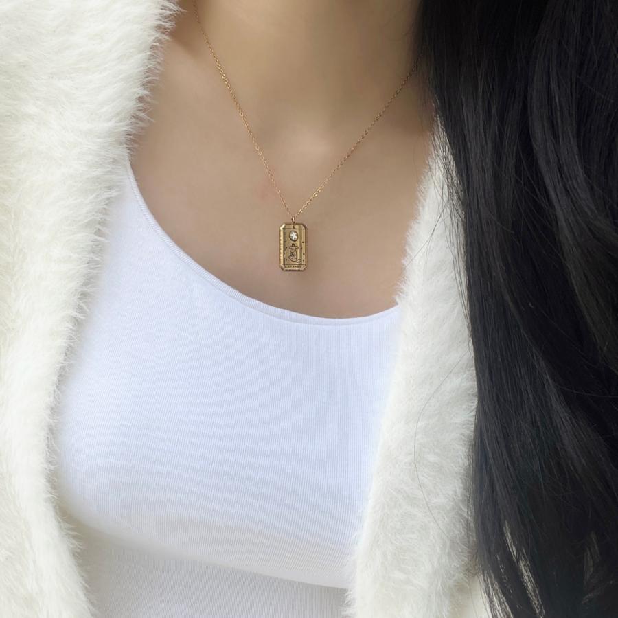 【限定商品】at.ginza MONETA ゴールドタロットネックレス　おしゃれ かわいい レディース 女性 上品 誕生日 プレゼント お返し 人気　タロットカード |  | 03