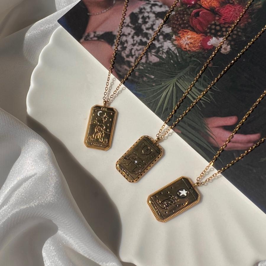 【限定商品】at.ginza MONETA ゴールドタロットネックレス　おしゃれ かわいい レディース 女性 上品 誕生日 プレゼント お返し 人気　タロットカード |  | 05