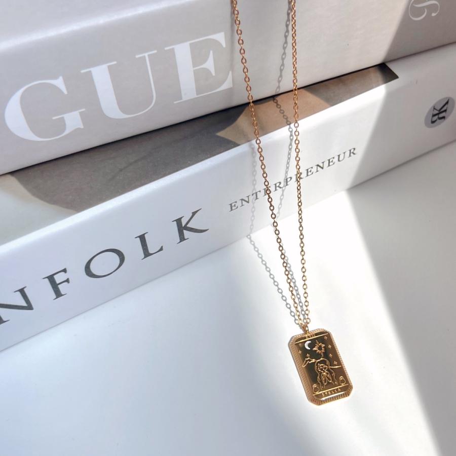 【限定商品】at.ginza STELLA ゴールドタロットネックレス　おしゃれ かわいい レディース 女性 上品 誕生日 プレゼント お返し 人気　タロットカード |  | 01