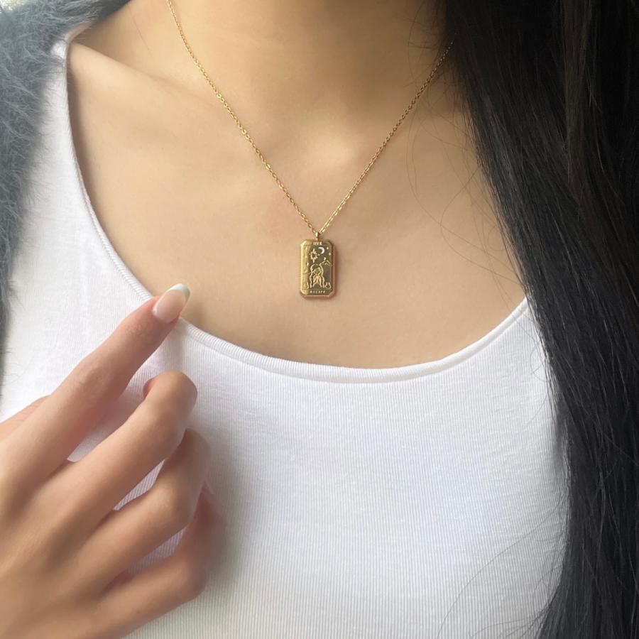 【限定商品】at.ginza STELLA ゴールドタロットネックレス　おしゃれ かわいい レディース 女性 上品 誕生日 プレゼント お返し 人気　タロットカード |  | 02