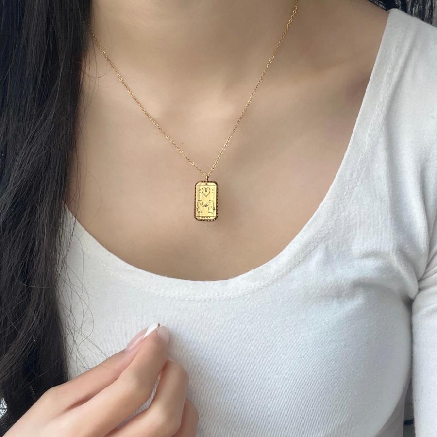 【限定商品】at.ginza AMOR ゴールドタロットネックレス　おしゃれ かわいい レディース 女性 上品 誕生日 プレゼント お返し 人気　タロットカード |  | 01