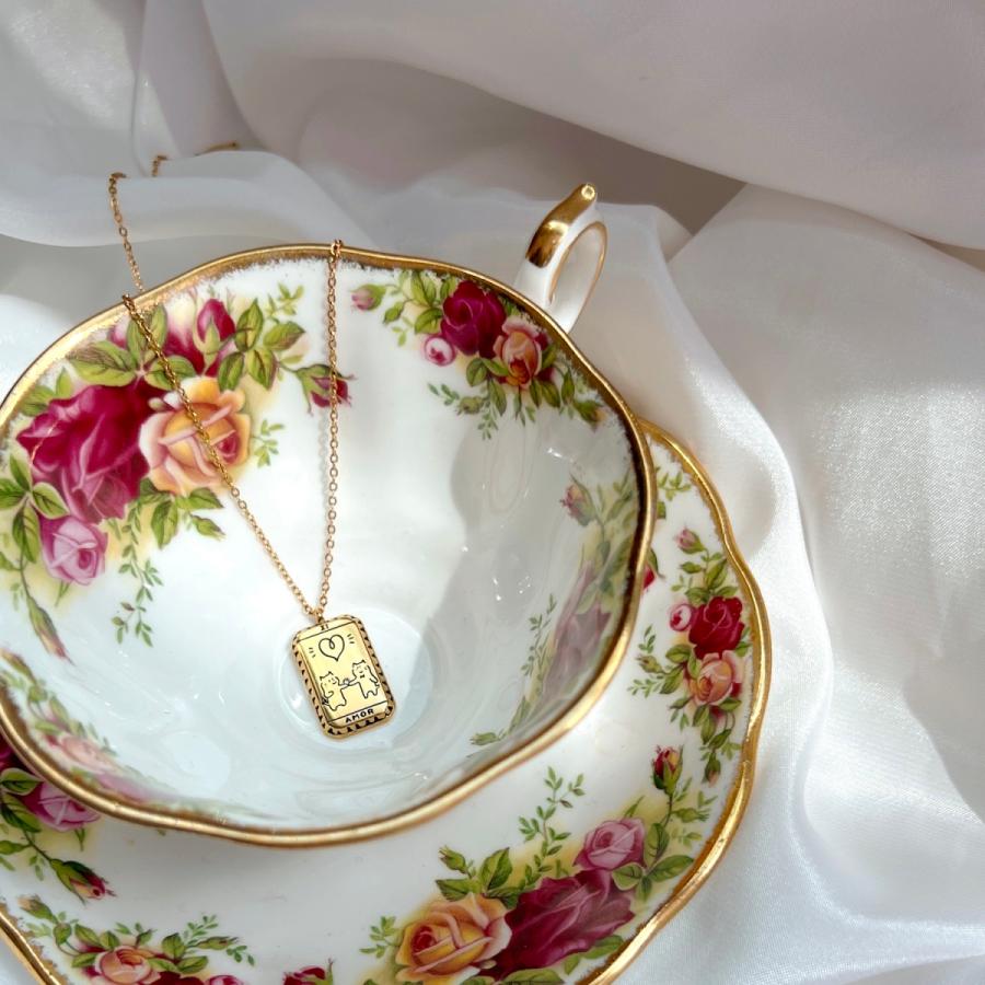 【限定商品】at.ginza AMOR ゴールドタロットネックレス　おしゃれ かわいい レディース 女性 上品 誕生日 プレゼント お返し 人気　タロットカード |  | 02