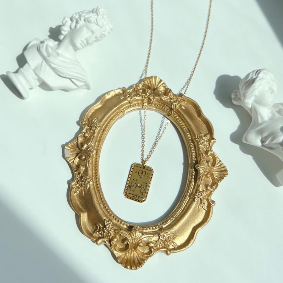 【限定商品】at.ginza AMOR ゴールドタロットネックレス　おしゃれ かわいい レディース 女性 上品 誕生日 プレゼント お返し 人気　タロットカード |  | 04