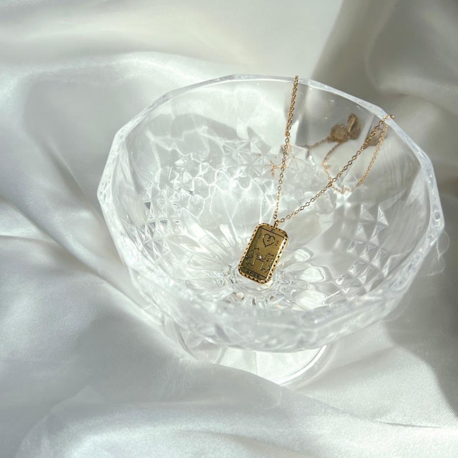 【限定商品】at.ginza AMOR ゴールドタロットネックレス　おしゃれ かわいい レディース 女性 上品 誕生日 プレゼント お返し 人気　タロットカード |  | 05