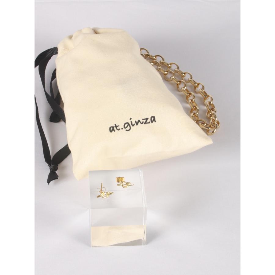 at.ginza 結び目ピアス　ゴールド　おしゃれ かわいい レディース 女性 上品 誕生日 プレゼント お返し 人気 |  | 01