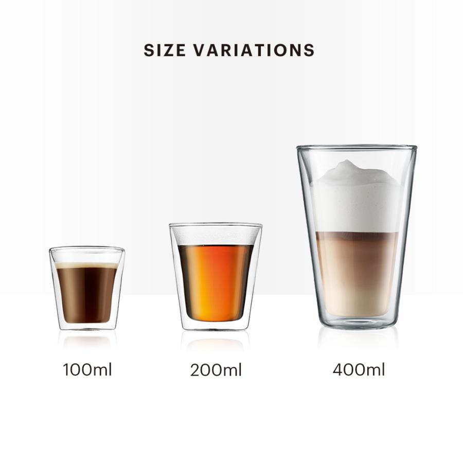 グラス おしゃれ ダブルウォールグラス 公式 ボダム キャンティーン 2個セット 100ml BODUM CANTEEN 10108-10 送料無料 SALE ギフト | bodum | 10