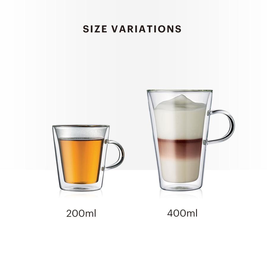 マグカップ おしゃれ ダブルウォールマグ 公式 ボダム キャンティーン 2個セット 400ml BODUM BODUM CANTEEN 10326-10 送料無料 SALE ギフト | bodum | 10