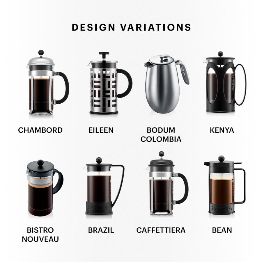 bodum（ボダム） コーヒーメーカー 公式 ケニヤ フレンチプレス 1000ml