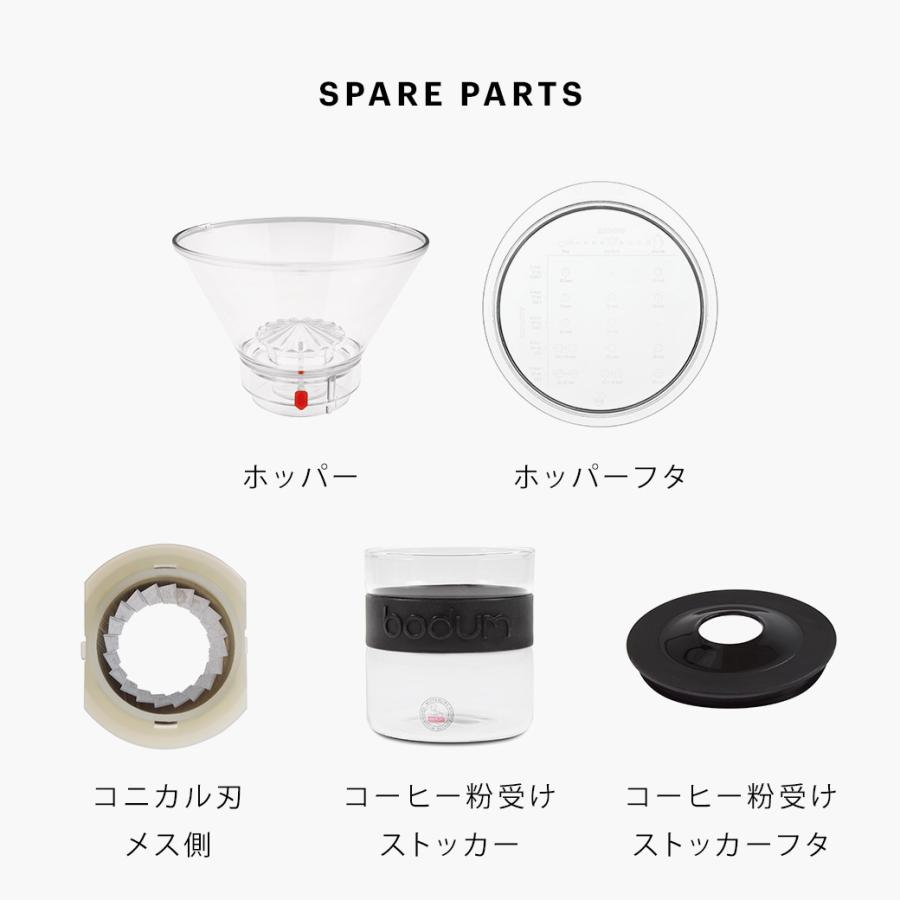 公式 ボダム コーヒー グラインダー 電動 コーヒーミル コニカル刃 BODUM BISTRO 10903-XYJP-3 送料無料 SALE ギフト | bodum | 13