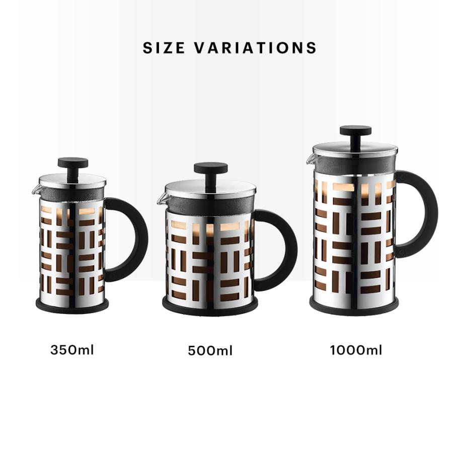 bodum ボダム フレンチプレス アイリーン 0.5 シルバー 4cup bodum - bodum ボダム フレンチプレス アイリーン 0.5 シルバー 4cupの