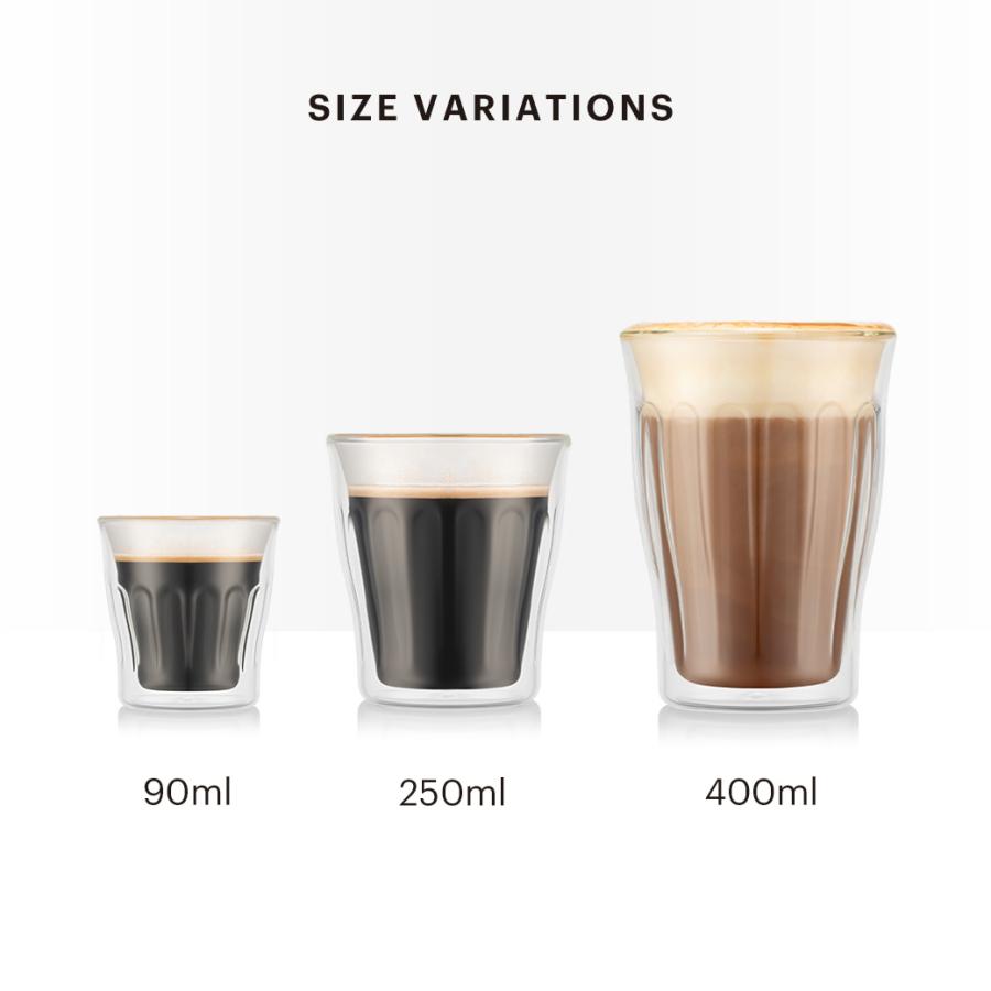 【廃盤希少】bodum（ボダム）ガラスキャニスター コーヒー 2個セット bodum（ボダム） グラス おしゃれ ダブルウォールグラス 公式