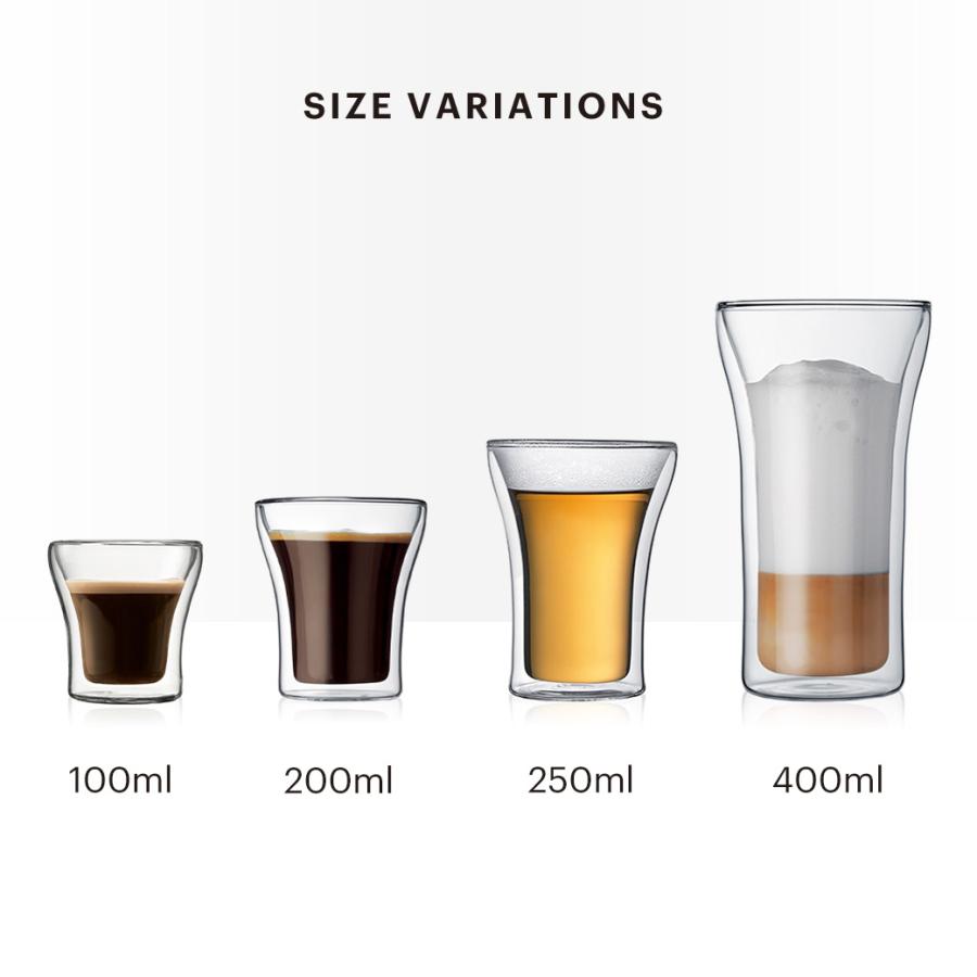 bodum（ボダム） グラス おしゃれ ダブルウォールグラス 公式 アッサム
