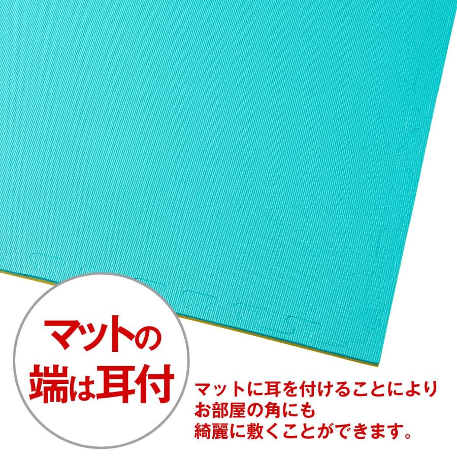 ［注文者専用ページ］ジョイントマット大判赤青10枚愛知県法人送料込み ジョイントマット 8枚セット │ リバーシブル 100cm×100cm×厚1.5