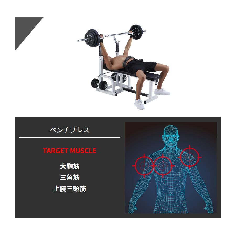 レッドセーフティパックII / ラバーバーベルセット100kg シャフト180cm 