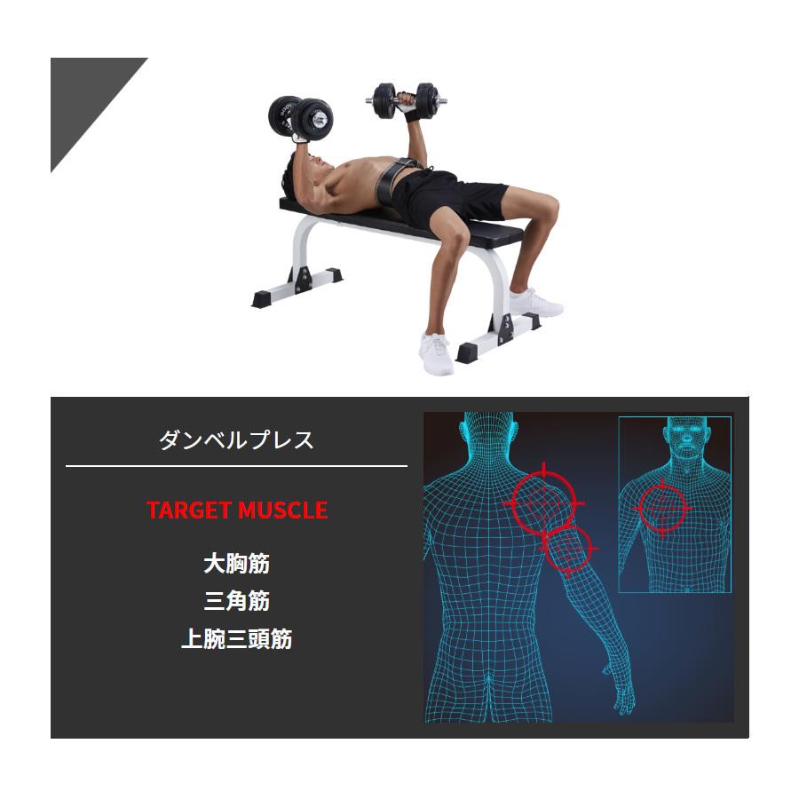 レッドトライパック / ラバーダンベルセット50kg │ マシンセット 
