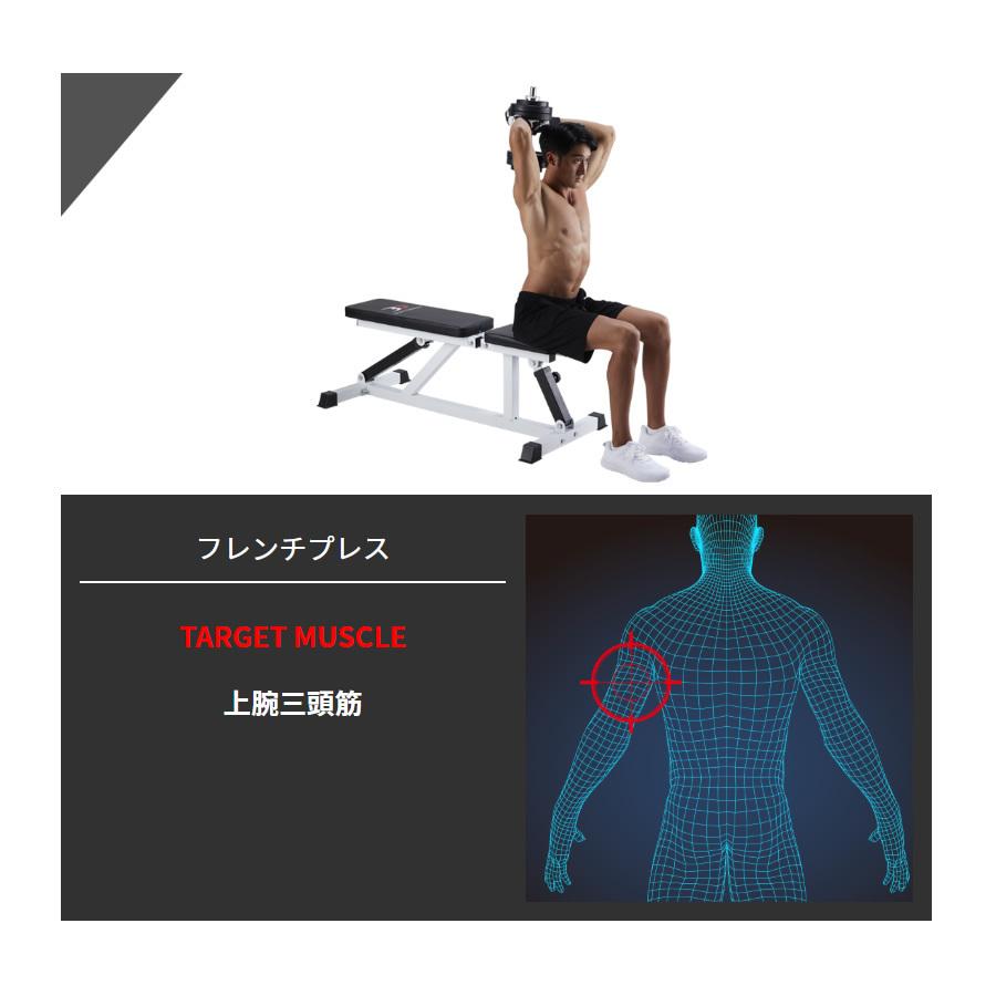 トライパックII / ラバーダンベルセット30kg │ マシンセット トレーニングベンチ ダンベル ラバー｜body-design｜12