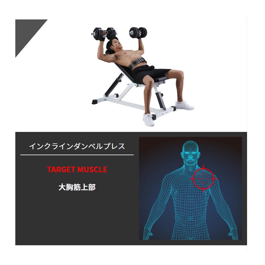 トライパックII / ラバーダンベルセット30kg │ マシンセット トレーニングベンチ ダンベル ラバー｜body-design｜10