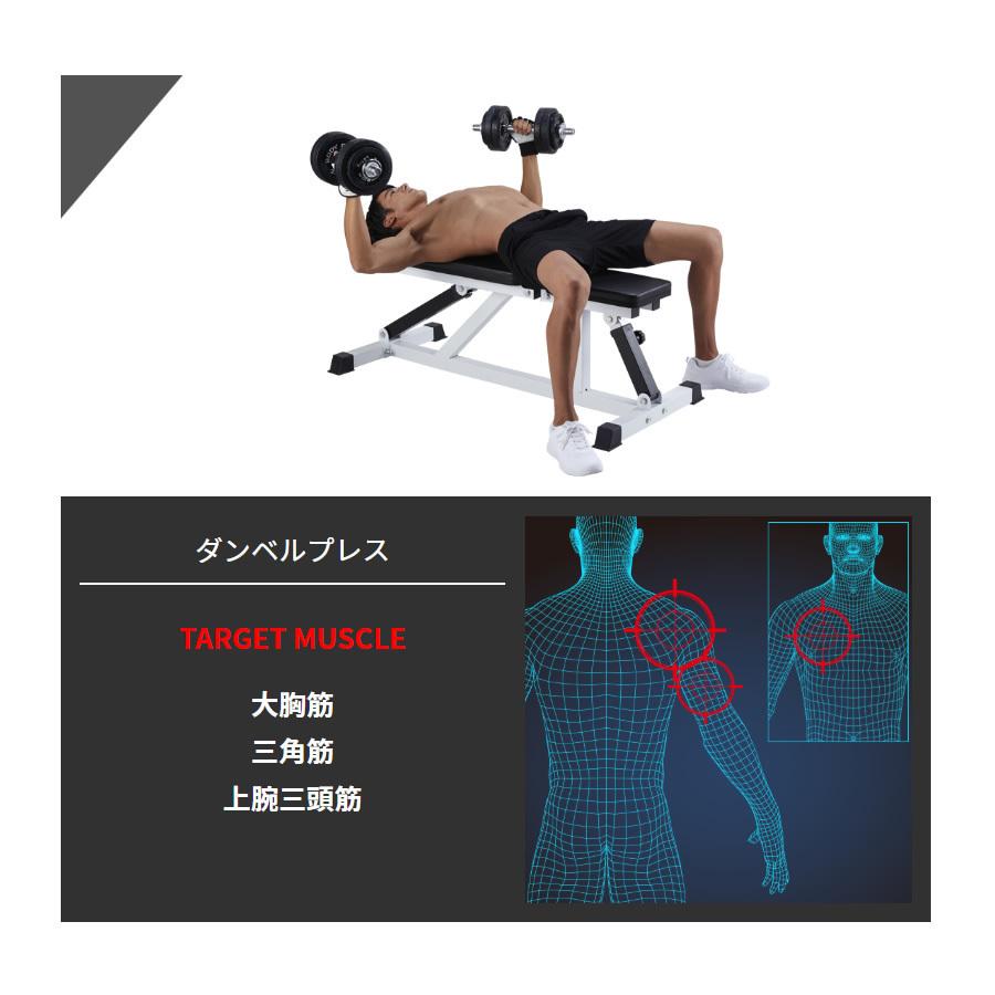 トライパックII / ラバーダンベルセット50kg │ マシンセット 