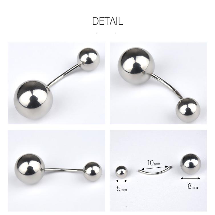 Body-Style ボディピアス へそピアス 耳用 20G ボール 金属アレ