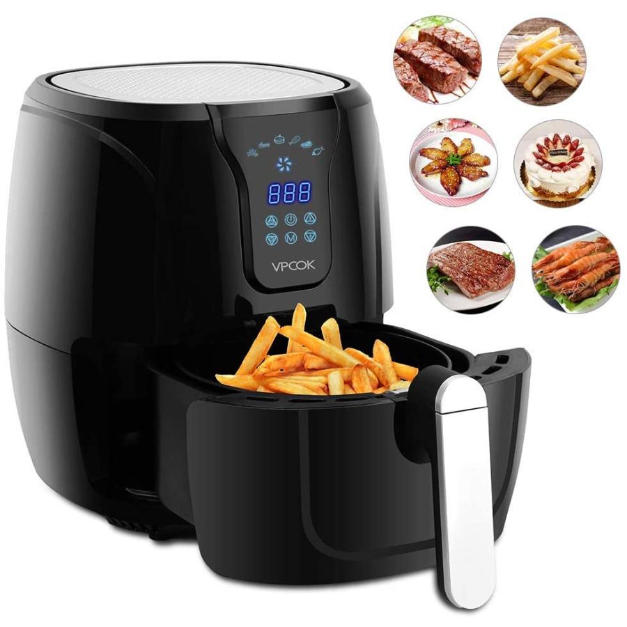 正規品 2019新発売newモデルフライヤー 電気フライヤー Vpcok 揚げ物 油無し ノンフライヤー エアフライヤー 大容量 2 6l 1 4人 独創的 Angkaalam Com