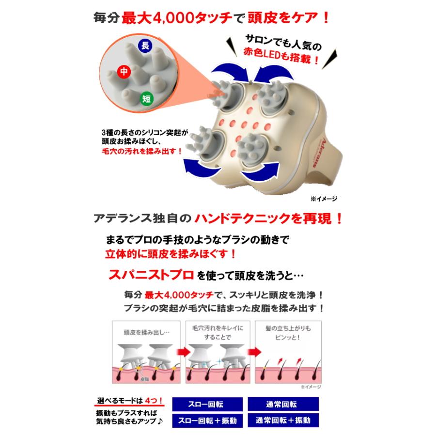 アデランス スパニストプロ 頭皮+フェイスケア 家庭用 アデランス スパニストプロ 頭皮+フェイスケア 家庭用