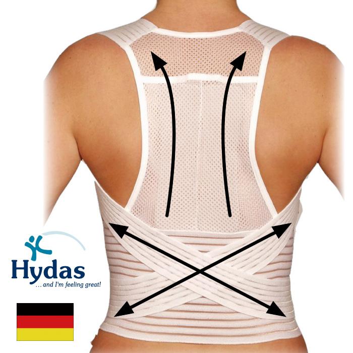 Hydas 背中サポートベルト】ドイツ 矯正ベルト 姿勢 矯正 背筋 猫背