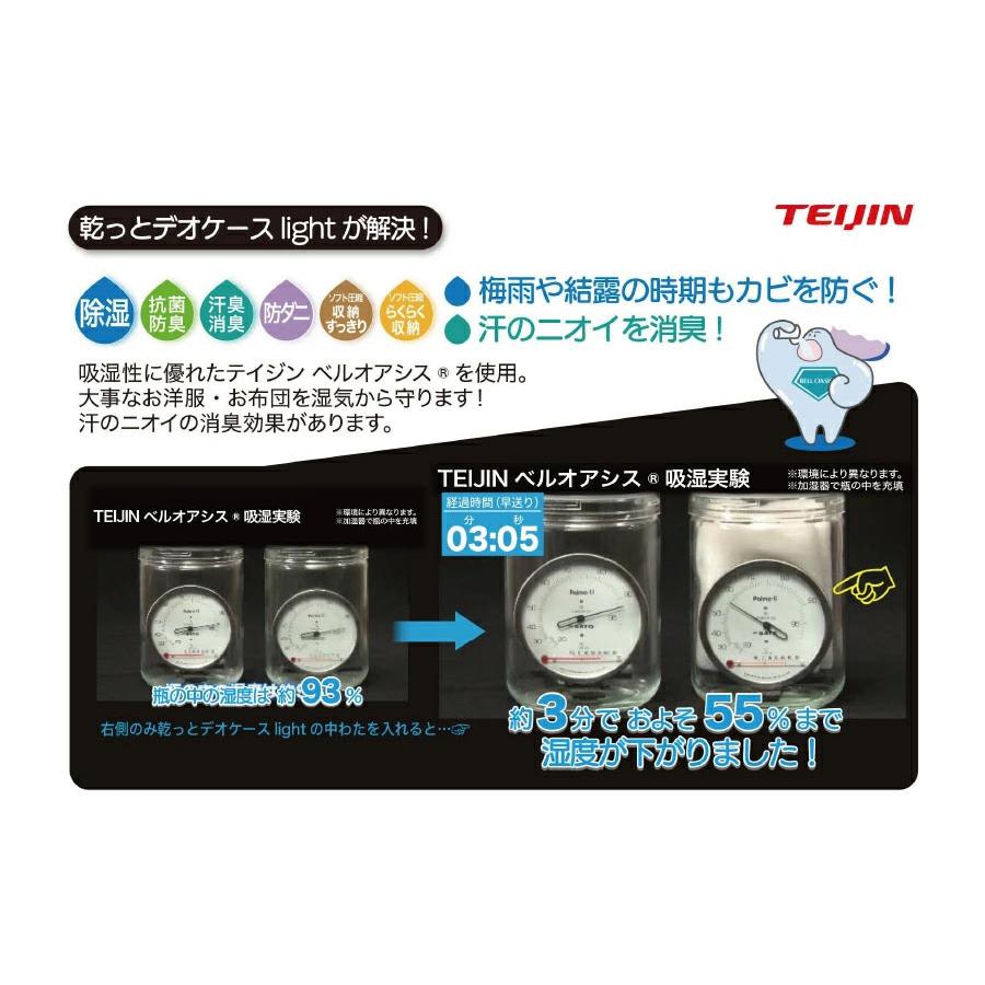 TEIJIN（テイジン） 爆買 乾っとデオケースライト 収納ケース 大2個&小