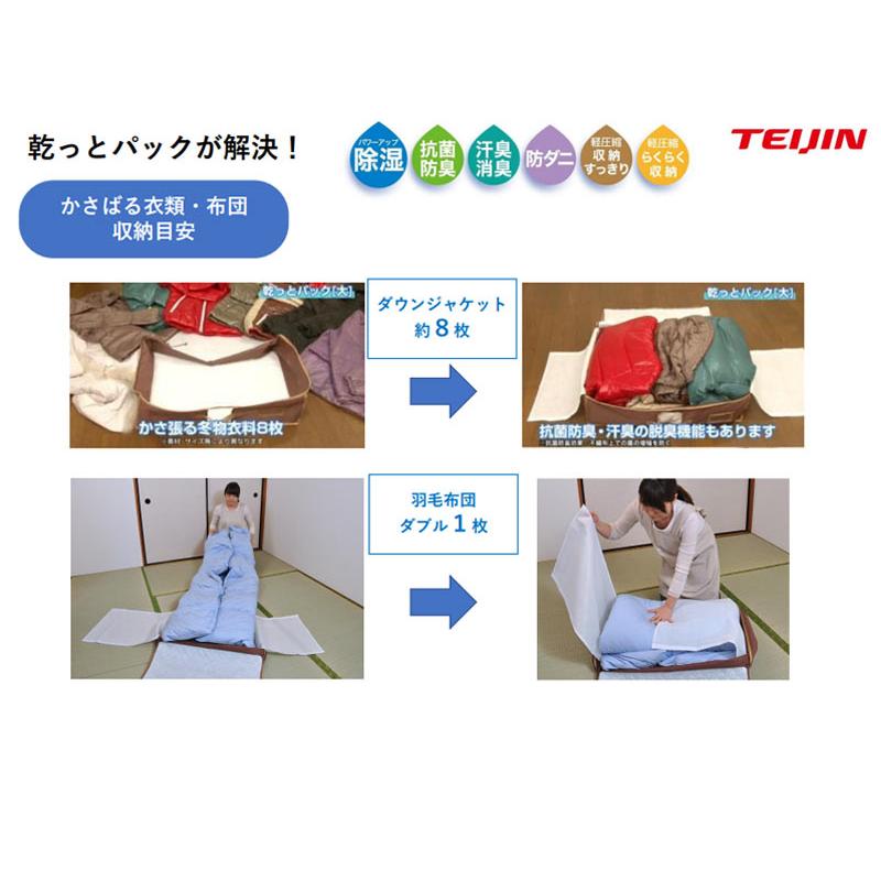 乾っとデオケース 収納ケース 小 2個セット 収納パック テイジン 乾っとデオケース 収納ケース 小 2個セット 収納パック テイジン