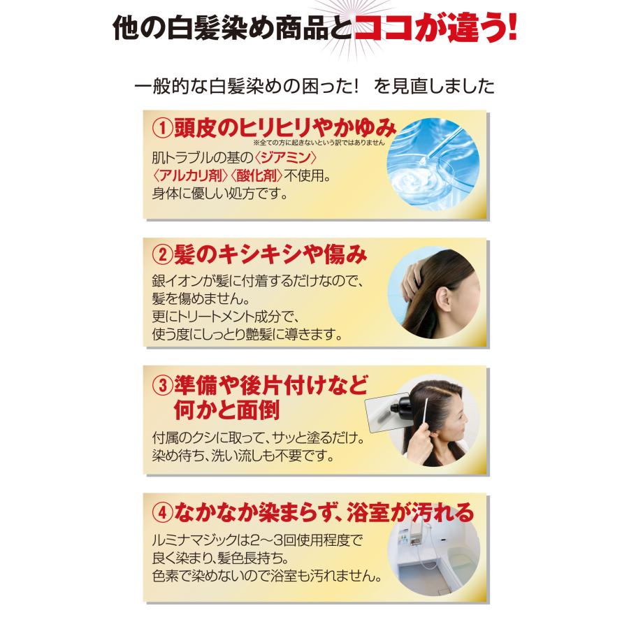 光で染まる白髪染め ルミナマジックS2 75g メーカー正規品 光にあたる