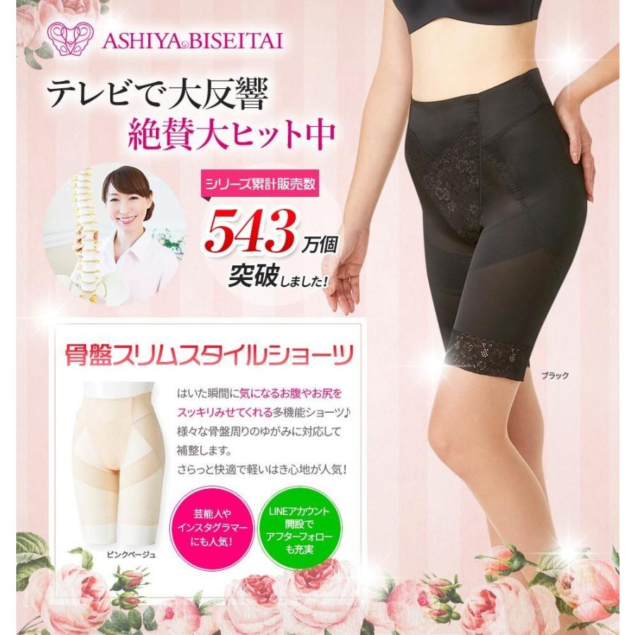 芦屋美整体 骨盤スリムスタイルショーツ 2枚セット 骨盤補正下着 芦屋美整体 骨盤スリムスタイルショーツ 2枚セット 骨盤補正下着