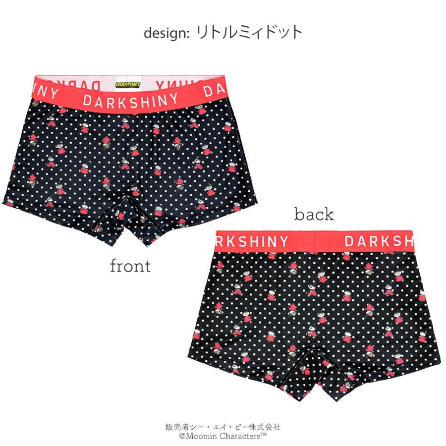 ボクサーパンツ 男女兼用 ムーミン DARKSHINY x MOOMIN コラボ 限定 グッズ メンズ レディース 下着 インナー かわいい プリント 柄 派手 | DARK SHINY | 05