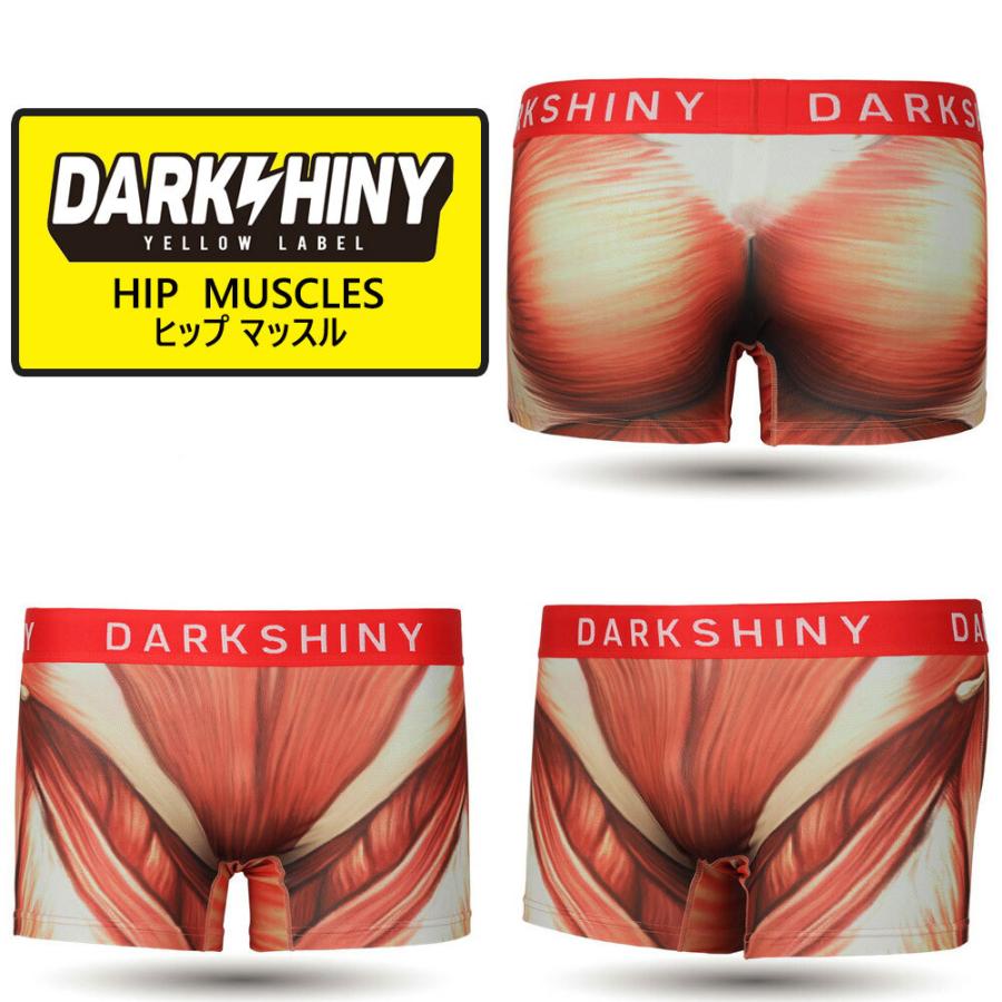 ボクサー パンツ メンズ HIP MUSCLES ヒップマッスル DARK SHINY ダークシャイニー ブランド 下着 男性 アンダーウェア イエローラベル 大きいサイズ | DARK SHINY
