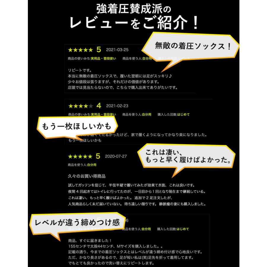 着圧ソックス レディース 強圧 両足 大学客員教授推奨 特許取得 Qsoku 休足 オープントゥ 膝下 ハイソックス 弾性ストッキング むくみ 消臭 黒 女性用 爆買 | ブランド登録なし | 05