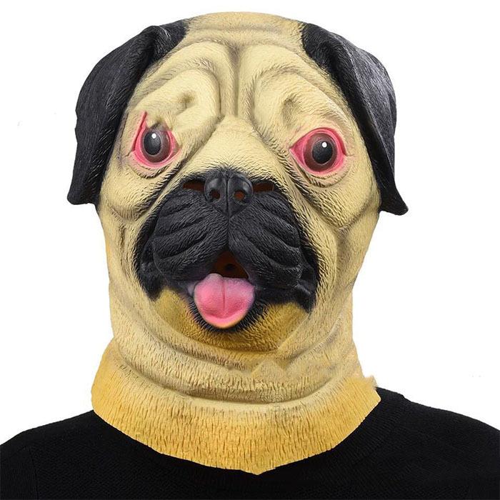 大きな割引 ハロウィン コスプレ 被り物 パグ 衣装 パーティーグッズ おもしろ かぶりもの アニマル 動物 面白マスク プチ仮装 おもしろマスク 犬 面 Materialworldblog Com