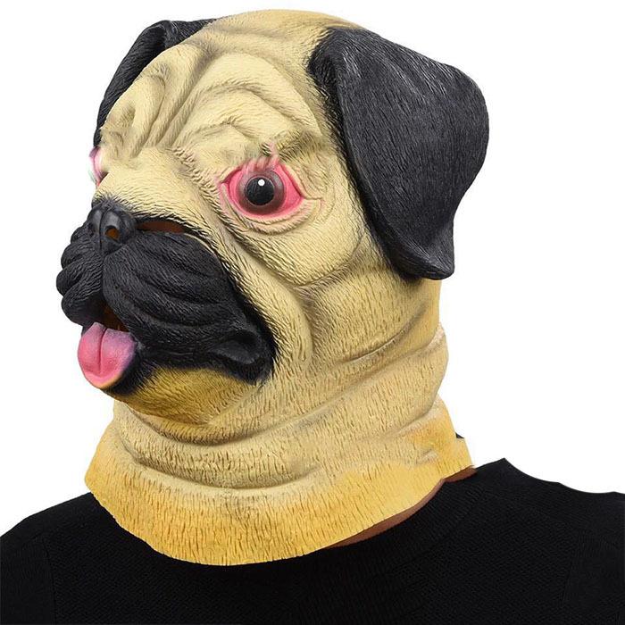大きな割引 ハロウィン コスプレ 被り物 パグ 衣装 パーティーグッズ おもしろ かぶりもの アニマル 動物 面白マスク プチ仮装 おもしろマスク 犬 面 Materialworldblog Com