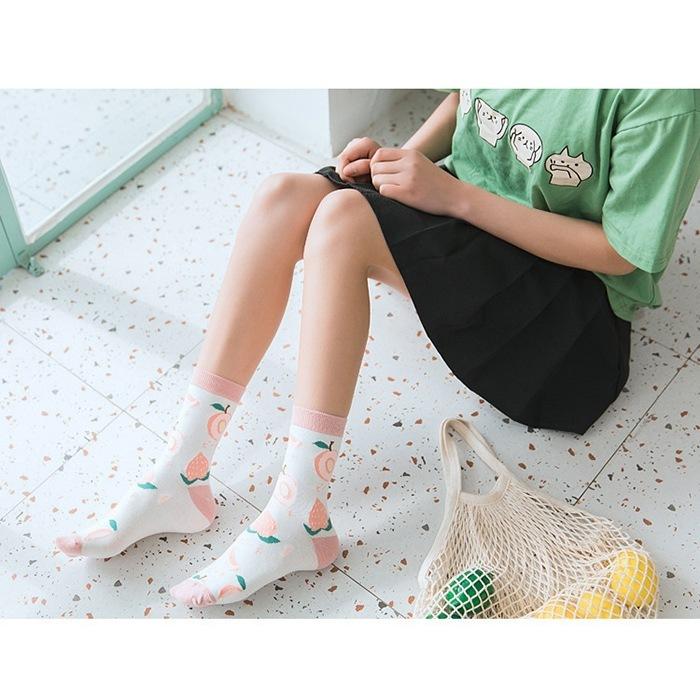 フルーツイラストソックス 靴下 レディース ソックス プレゼント ワンポイント かわいい アクセサリー 雑貨 おしゃれ Acsc 0491x コスプレ ロリータ専門店bodyline 通販 Yahoo ショッピング