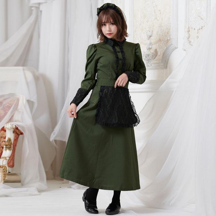 ハロウィン コスプレ 洋館メイド ロングスカート 衣装 仮装 コスチューム コス メイド服 メイドさん ウェイトレス 可愛い ワンピース ロング ドレス エプロン Bh Unst 0905x コスプレ ロリータ専門店bodyline 通販 Yahoo ショッピング
