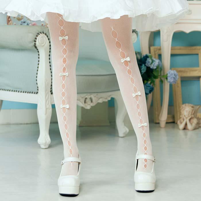 前小リボン付き白タイツ タイツ リボン 可愛い ロリータ ロリィタ オシャレ 原宿 Lgtt 0480x コスプレ ロリータ専門店bodyline 通販 Yahoo ショッピング