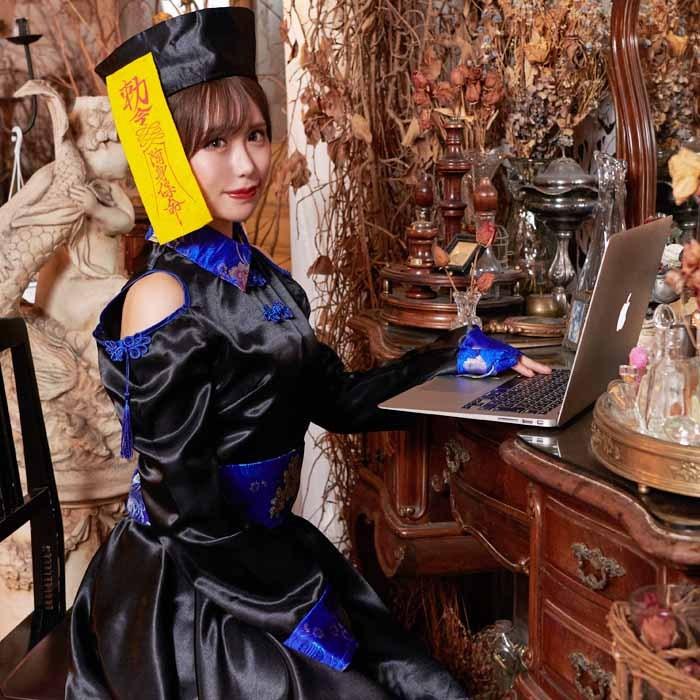 ハロウィン コスプレ 肩出しキョンシー コスプレ 衣装 仮装 キョンシー