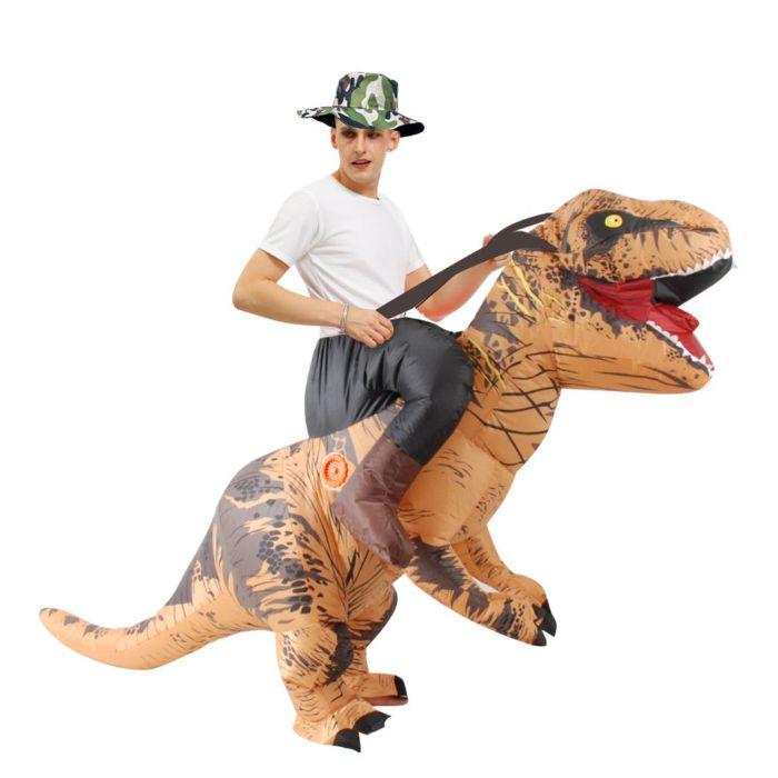 ふくらむ ティラノライダー インフレータブル コスチューム ティラノサウルス 恐竜 仮装 変装 空気 エアー inflatable costume