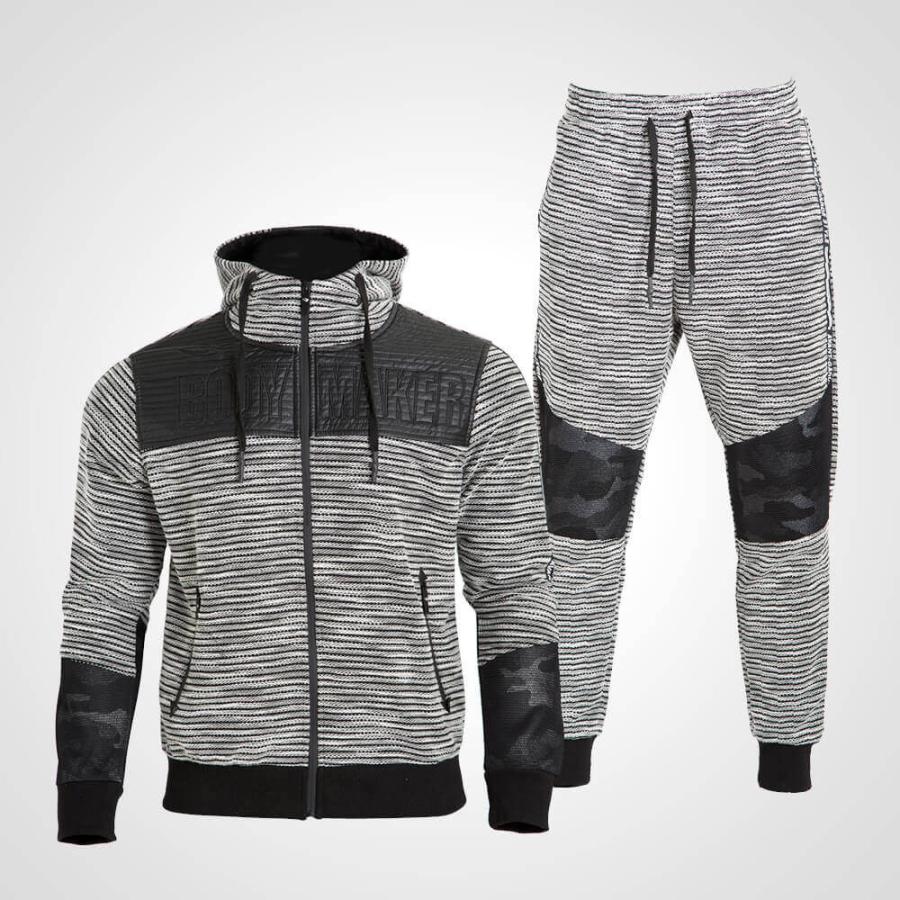 スラブボーダーセットアップ ジャケット 上着 メンズ 上下セット