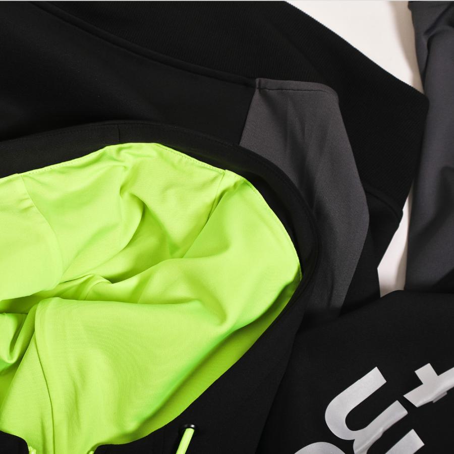 bmtwストレッチトレーニングパーカー BODYMAKER ボディメーカー 伸縮性 通気性 GEAR 防風 ニット素材 パーカー フーディ フード付き ジップパーカー