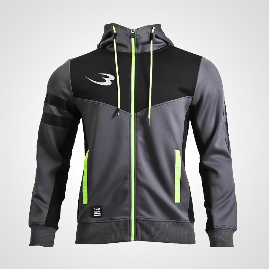 bmtwストレッチトレーニングパーカー BODYMAKER ボディメーカー 伸縮性 通気性 GEAR 防風 ニット素材 パーカー フーディ フード付き ジップパーカー
