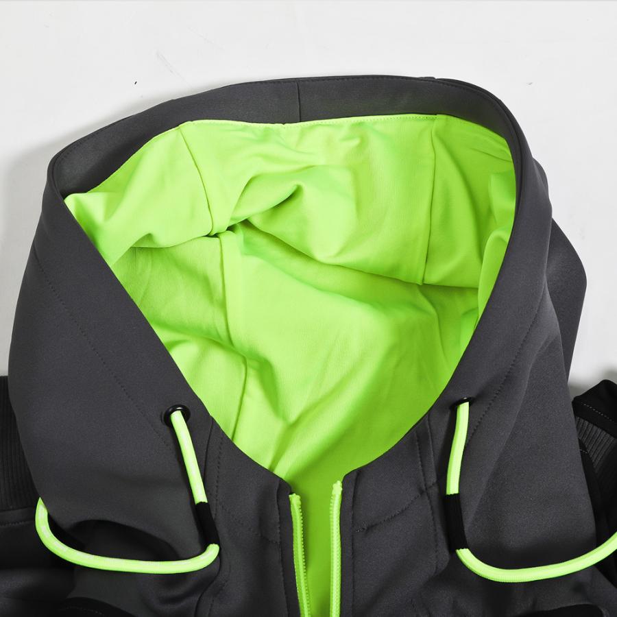 bmtwストレッチトレーニングパーカー BODYMAKER ボディメーカー 伸縮性 通気性 GEAR 防風 ニット素材 パーカー フーディ フード付き ジップパーカー