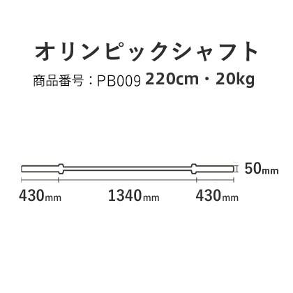 BODYMAKER（ボディメーカー） オリンピックシャフト 220cm BODYMAKER 