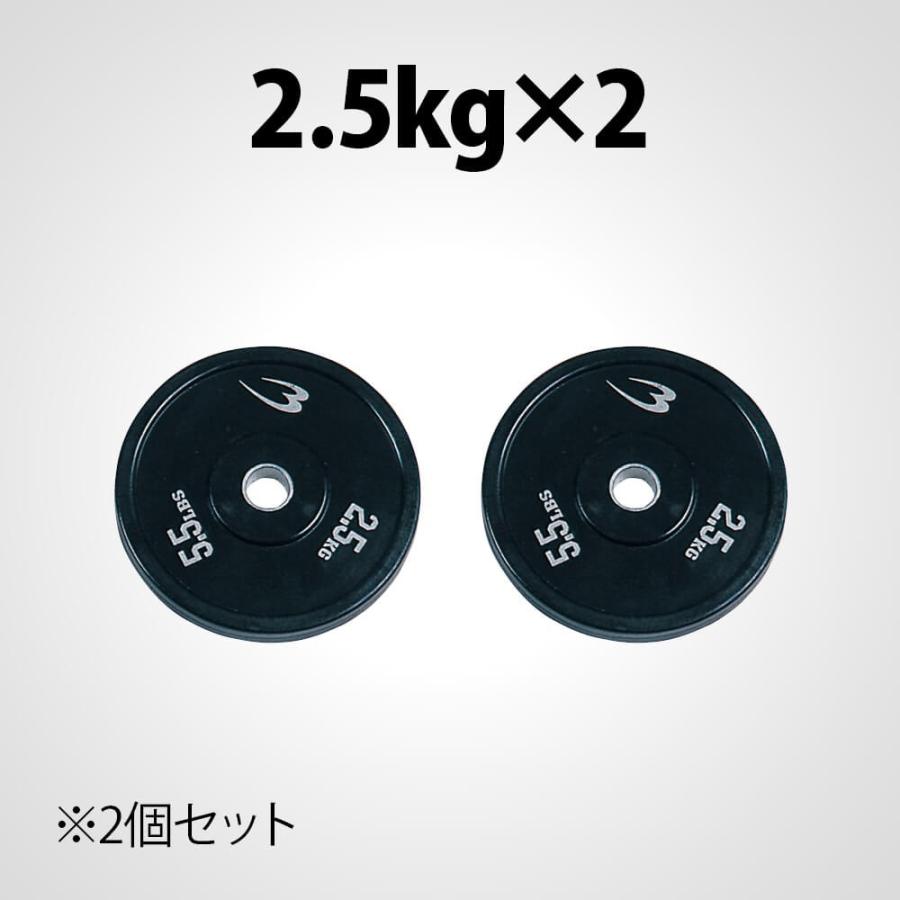 BODYMAKER（ボディメーカー） ラバープレート 2.5KG 2個セット 